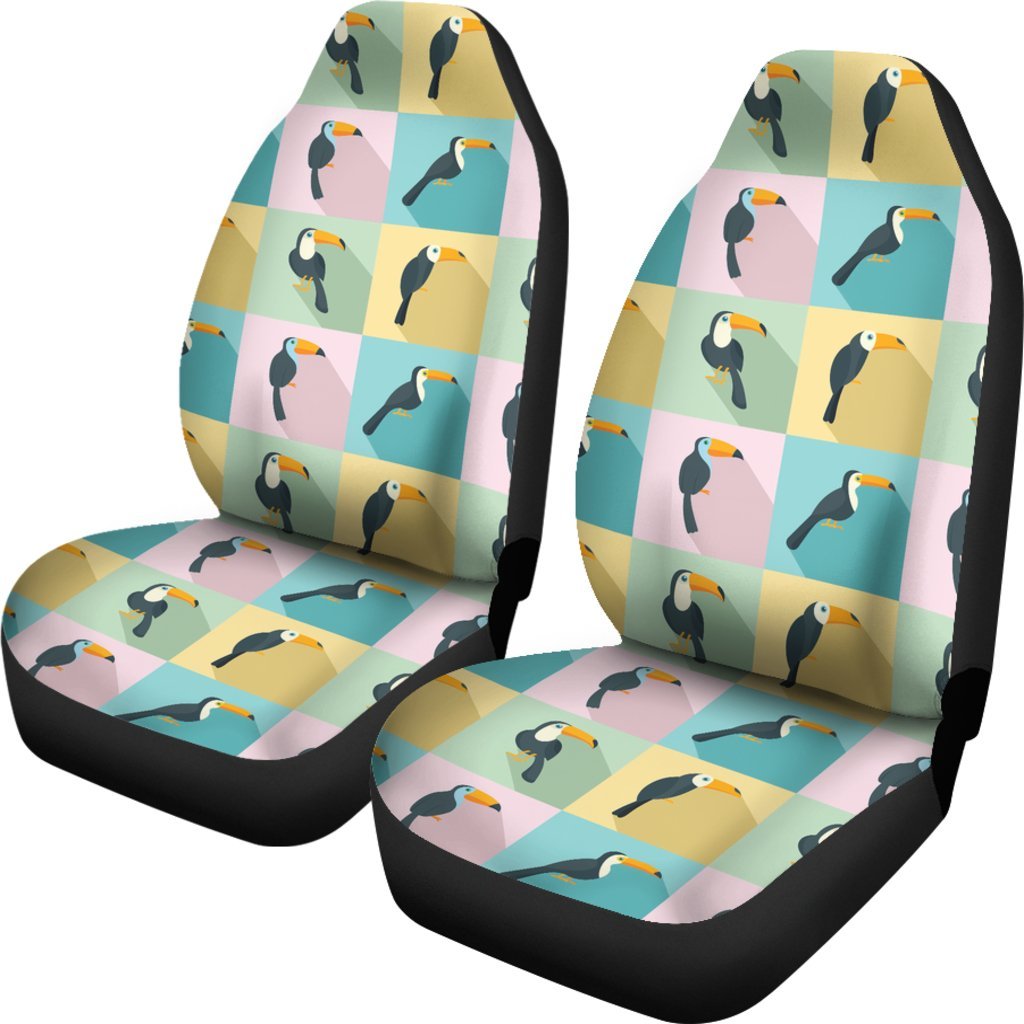 Parrot Print Pattern Universal Fit Car Seat Cover-grizzshop