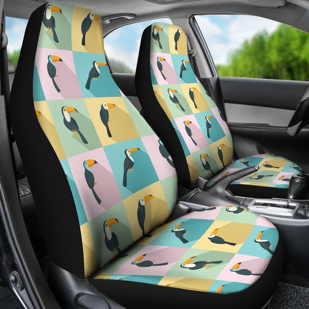 Parrot Print Pattern Universal Fit Car Seat Cover-grizzshop