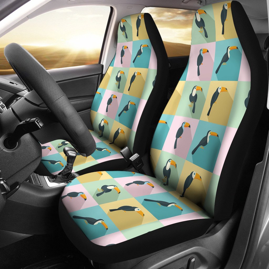 Parrot Print Pattern Universal Fit Car Seat Cover-grizzshop