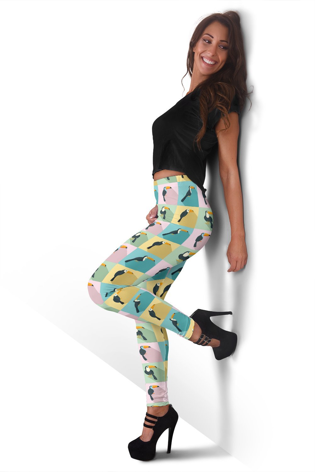 Parrot Print Pattern Women Leggings-grizzshop