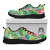 Parrot Tropical Print Pattern Black Sneaker-grizzshop