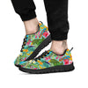 Parrot Tropical Print Pattern Black Sneaker-grizzshop