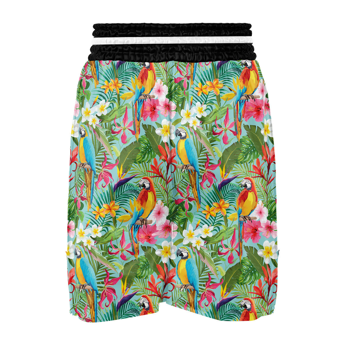 Parrot Tropical Print Pattern Boxing Shorts-grizzshop