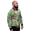 Parrot Tropical Print Pattern Men's Bomber Jacket-grizzshop