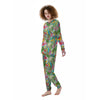 Parrot Tropical Print Pattern Women's Pajamas-grizzshop