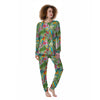 Parrot Tropical Print Pattern Women's Pajamas-grizzshop