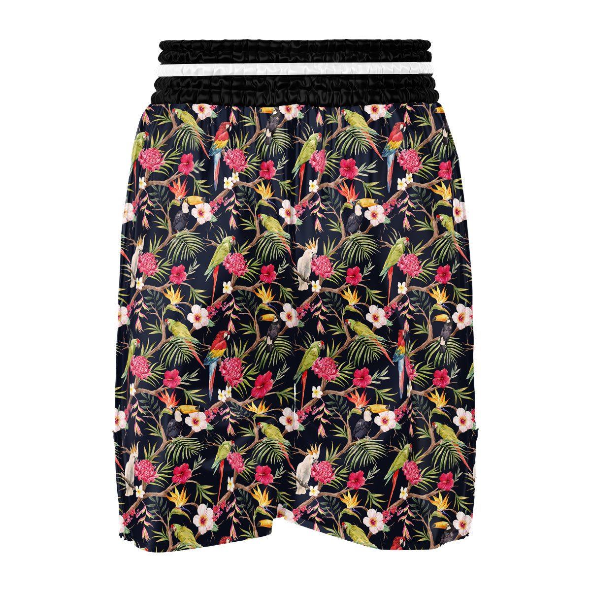 Parrot Watercolor Print Pattern Boxing Shorts-grizzshop