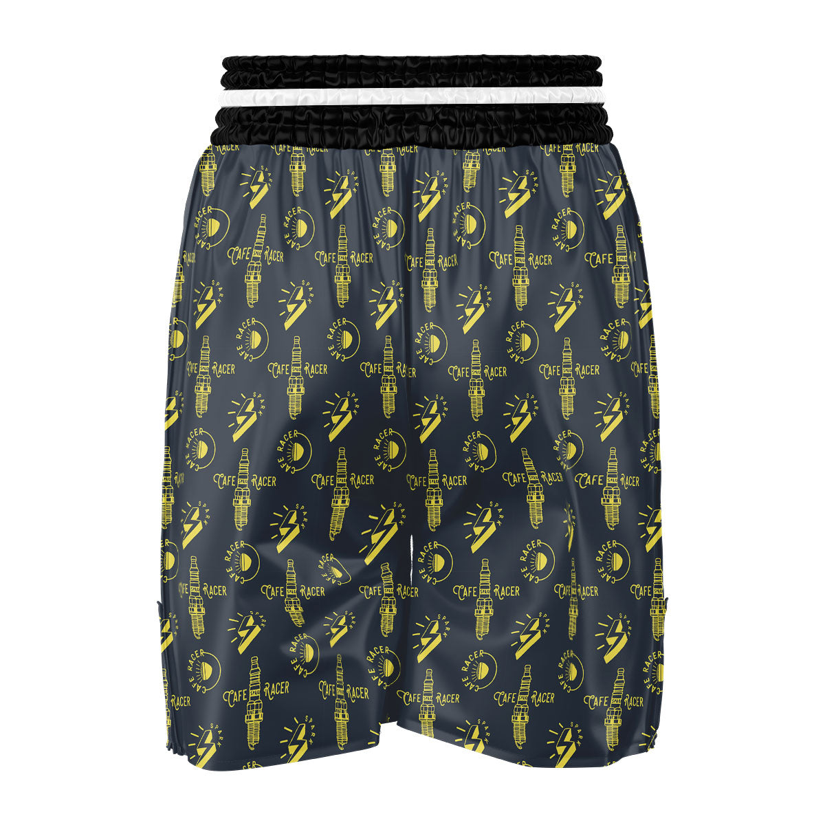 Parts Motorcycle Print Pattern Boxing Shorts-grizzshop