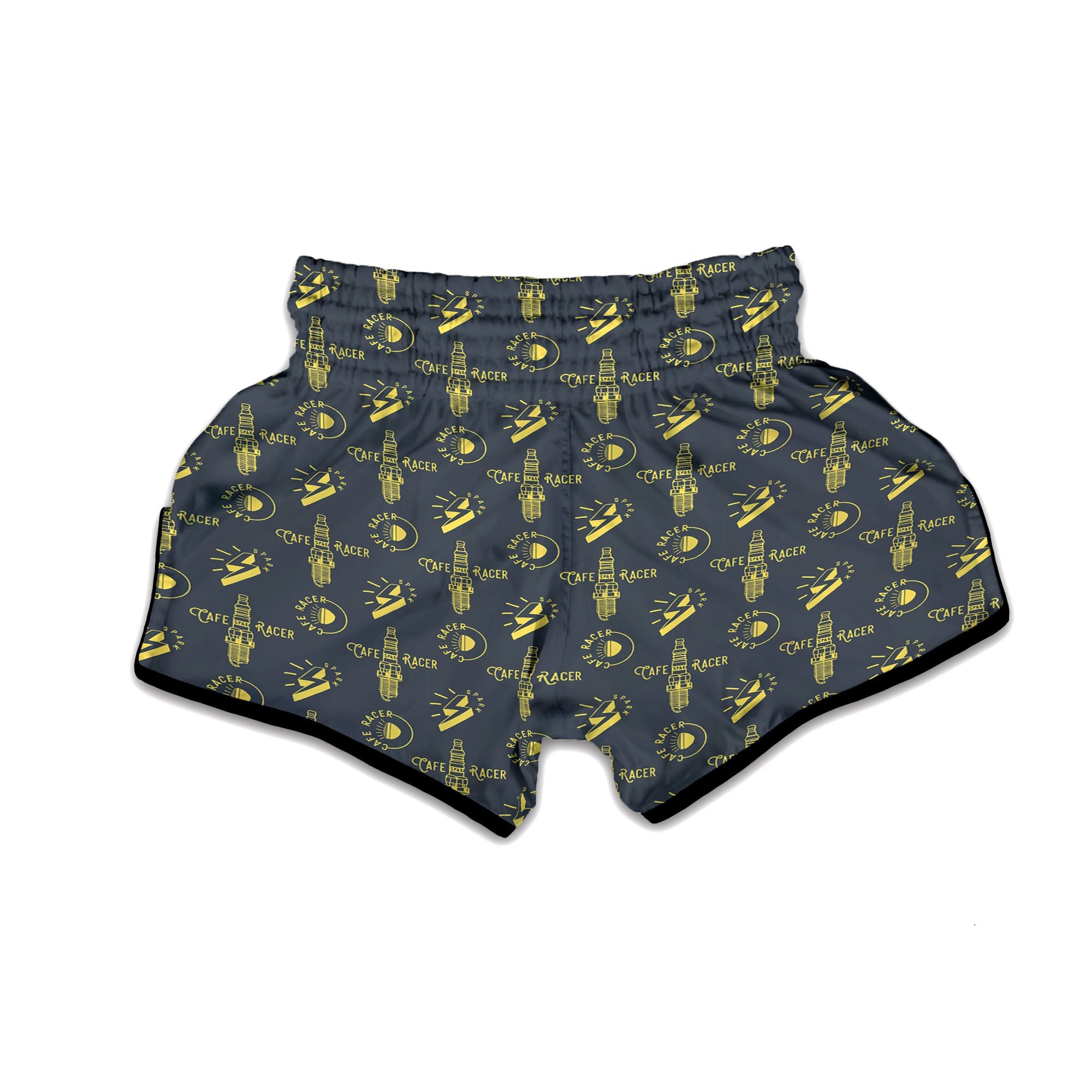 Parts Motorcycle Print Pattern Muay Thai Boxing Shorts-grizzshop