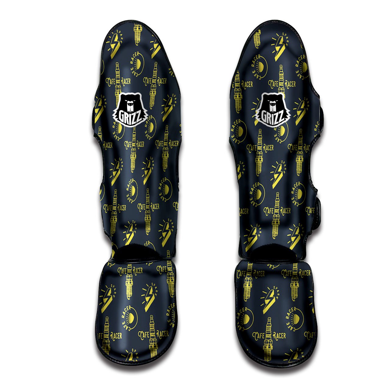 Parts Motorcycle Print Pattern Muay Thai Shin Guards-grizzshop