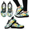 Load image into Gallery viewer, Pastal Parrot Bird Floral Pattern Print Black Sneaker Shoes For Men Women-grizzshop