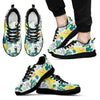 Load image into Gallery viewer, Pastal Parrot Bird Floral Pattern Print Black Sneaker Shoes For Men Women-grizzshop