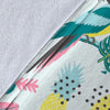 Pastal Parrot Bird Floral Pattern Print Blanket-grizzshop