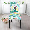 Pastal Parrot Bird Floral Pattern Print Chair Cover-grizzshop