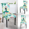 Pastal Parrot Bird Floral Pattern Print Chair Cover-grizzshop