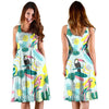 Pastal Parrot Bird Floral Pattern Print Dress-grizzshop