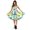 Pastal Parrot Bird Floral Pattern Print Dress-grizzshop