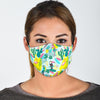 Pastal Parrot Bird Floral Pattern Print Face Mask-grizzshop