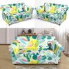 Pastal Parrot Bird Floral Pattern Print Loveseat Cover-grizzshop