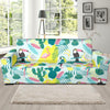 Pastal Parrot Bird Floral Pattern Print Sofa Covers-grizzshop