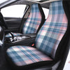 Pastel Blue And Pink Plaid Tartan Car Seat Covers-grizzshop