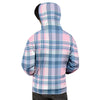 Pastel Blue And Pink Plaid Tartan Men's Hoodie-grizzshop