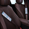 Pastel Blue And Pink Plaid Tartan Seat Belt Cover-grizzshop