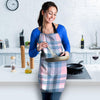 Pastel Blue And Pink Plaid Tartan Women's Apron-grizzshop