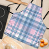 Pastel Blue And Pink Plaid Tartan Women's Apron-grizzshop