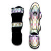 Pastel Checkered Flag Print Muay Thai Shin Guards-grizzshop