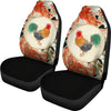 Pastel Chicken Custom Car Seat Covers-grizzshop