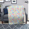 Pastel Cow Print Pattern Blanket-grizzshop