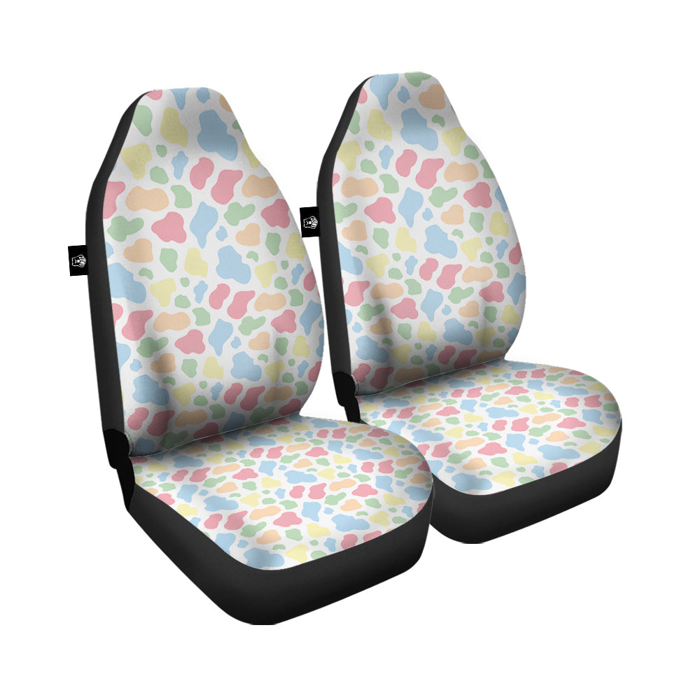 Pastel Cow Print Pattern Car Seat Covers-grizzshop