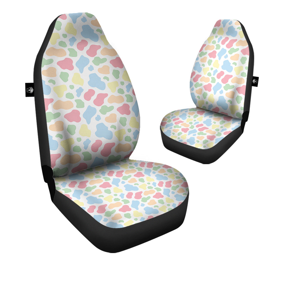 Pastel Cow Print Pattern Car Seat Covers-grizzshop