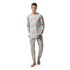 Pastel Cow Print Pattern Men's Pajamas-grizzshop