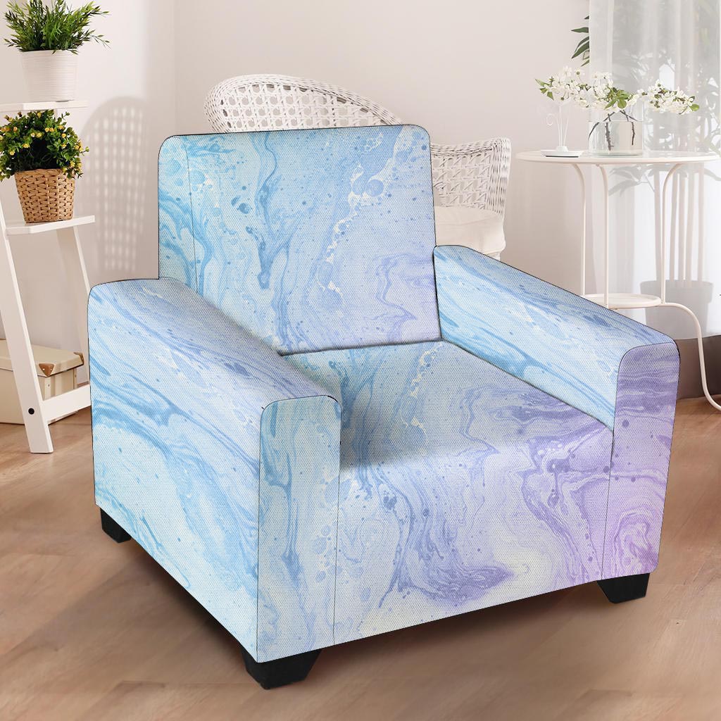 Pastel Marble Armchair Cover-grizzshop