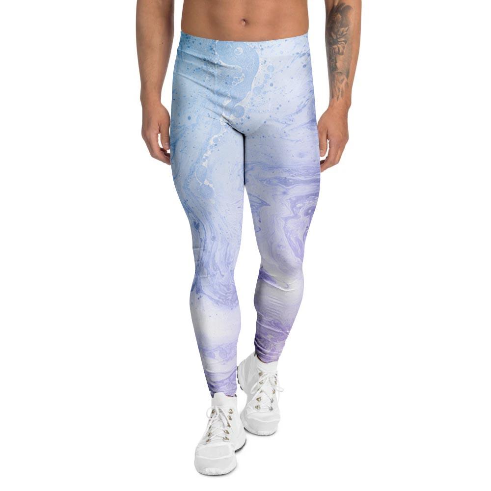 Pastel Marble Men's Leggings-grizzshop