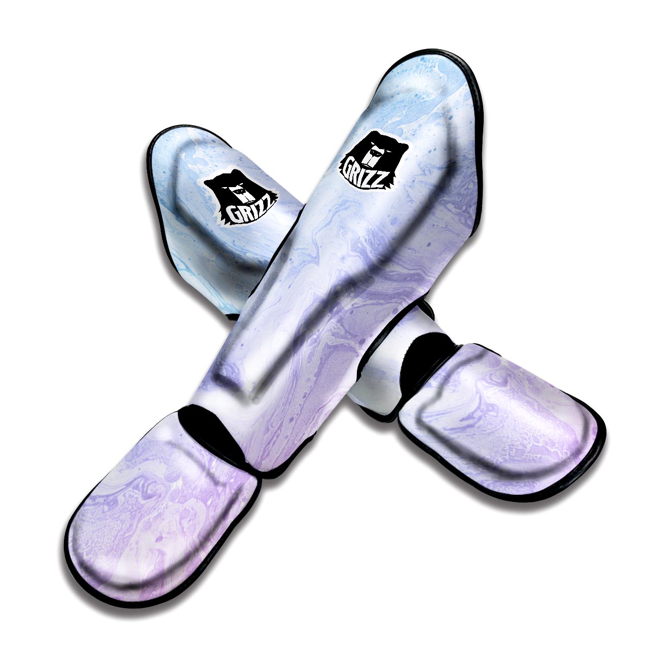 Pastel Marble Muay Thai Shin Guard-grizzshop