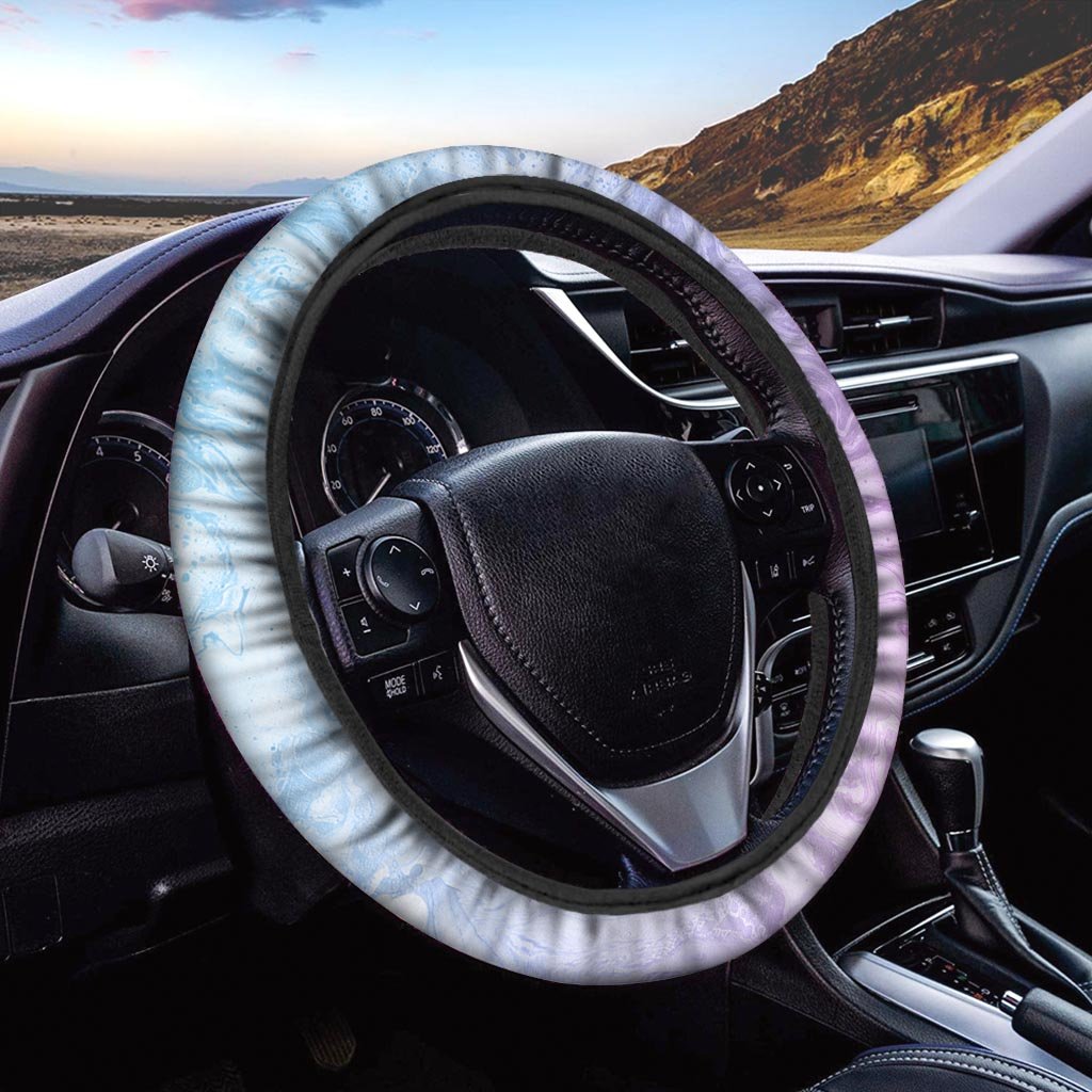 Pastel Marble Steering Wheel Cover-grizzshop