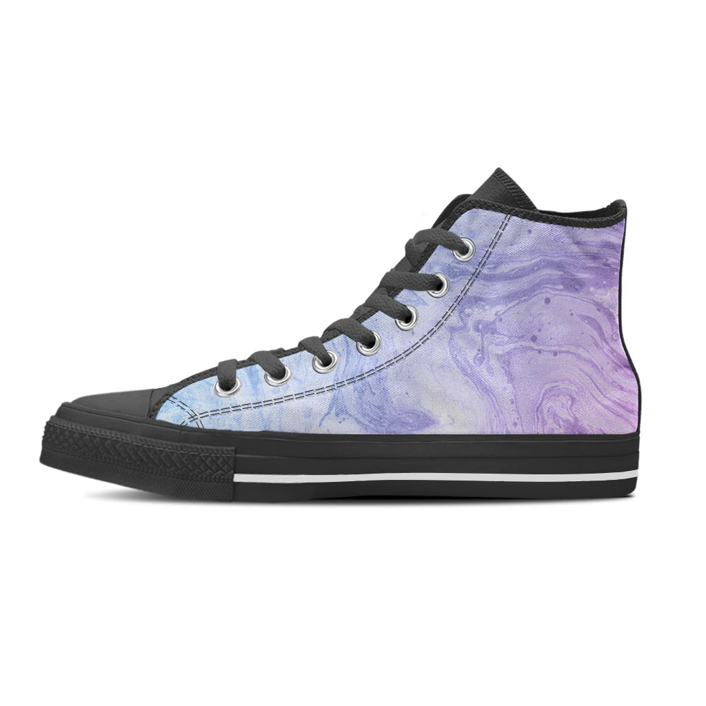 Pastel Marble Women's High Top Shoes-grizzshop