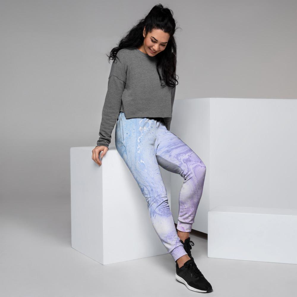 Pastel Marble Women's Joggers-grizzshop