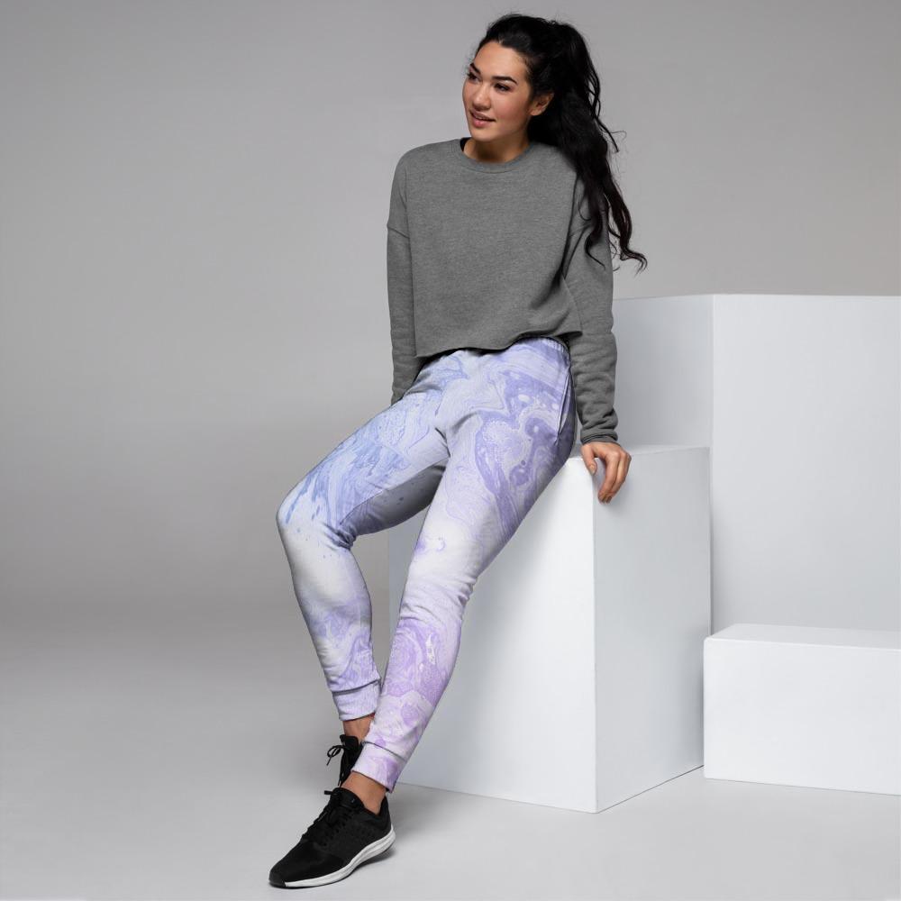 Pastel Marble Women's Joggers-grizzshop