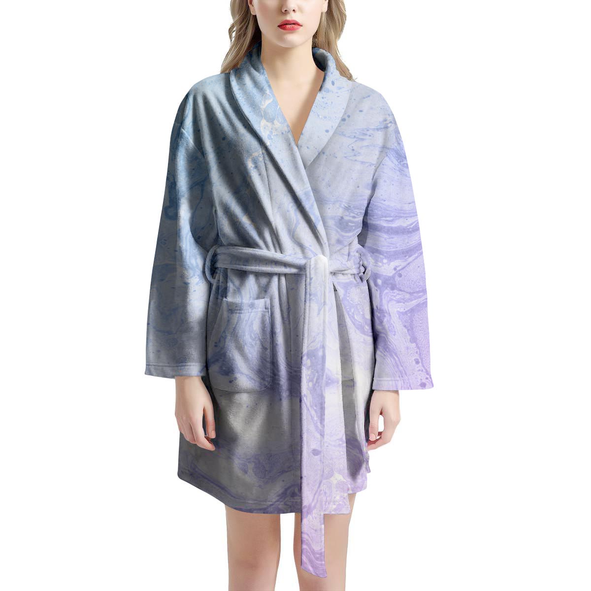 Pastel Marble Women's Robe-grizzshop