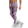 Pastel Mix Animal Skin Print Men's Leggings-grizzshop