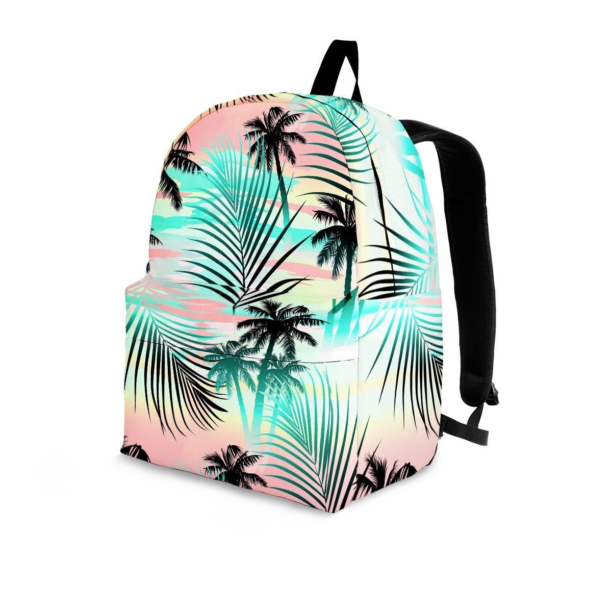 Pastel Palm Tree Hawaiian Print Backpack-grizzshop