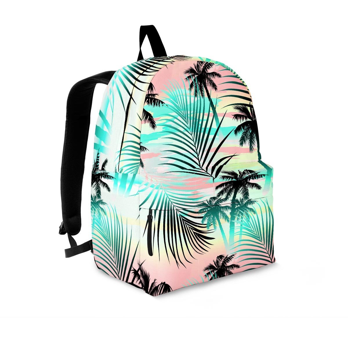 Pastel Palm Tree Hawaiian Print Backpack-grizzshop