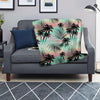 Pastel Palm Tree Hawaiian Print Blanket-grizzshop