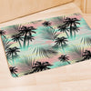 Pastel Palm Tree Hawaiian Print Door Mat-grizzshop