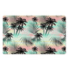 Pastel Palm Tree Hawaiian Print Door Mat-grizzshop