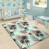 Pastel Palm Tree Hawaiian Print Floor Mat-grizzshop